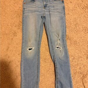 Stylish Blue Distressed kid Jeans